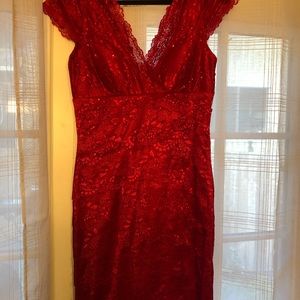 JS collections red Cocktail Dress